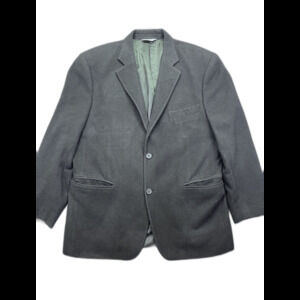 Joseph Feiss 100% Camel Hair 40R Dark‎ Grey Blazer Sport Coat Jacket
